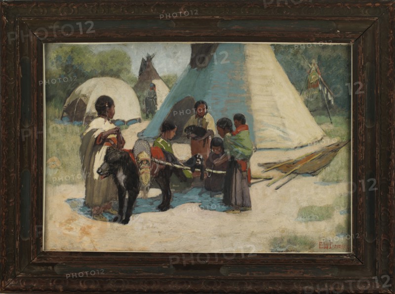 Dog Travois/Blackfoot Camp, late 19th-early 20th century.