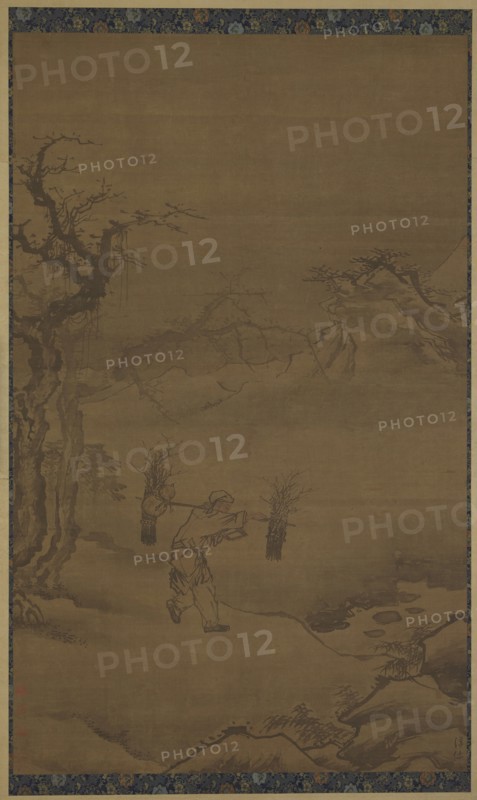 The Studious Woodcutter Zhu Maichen, 16th century. Formerly attributed to Zhang Shunmin.