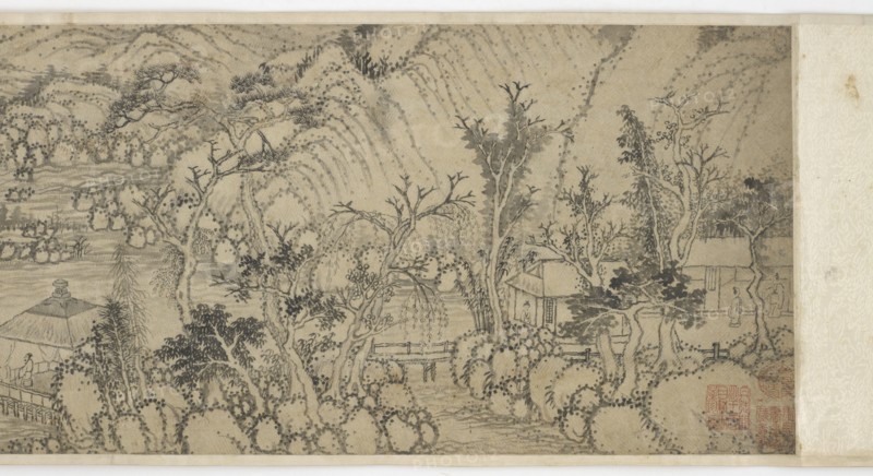 Houses at the waterside, 17th century. Formerly attributed to Cao Zhibo.