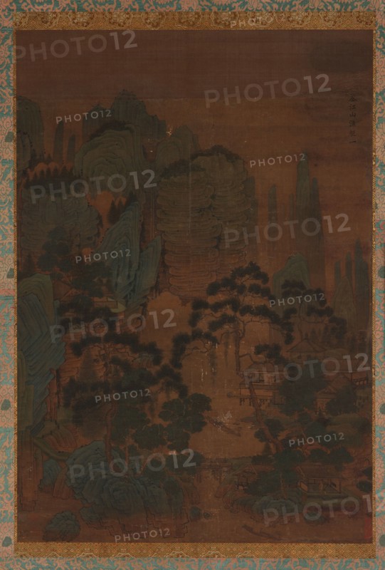 Fishing Boats among Mountains and Streams, 16th century. Formerly attributed to Guan Tong.