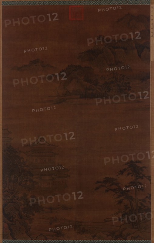 Bringing a Lute to an Immortal's Pavilion, 14th century. Formerly attributed to Guo Zhongshu.