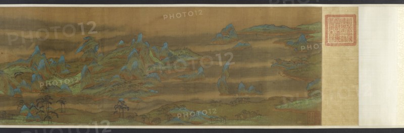 Landscape in Blue and Green, 17th century. Formerly attributed to Liu Songnian.