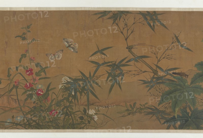 Flowers, Birds, and Insects, 15th century. Formerly attributed to Qian Xuan.