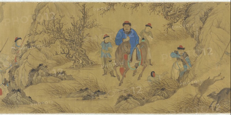 A Hunting Scene, 18th century. Formerly attributed to Wang Meng.