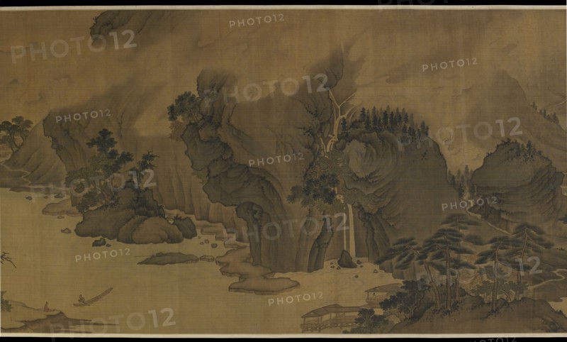 Autumn River in the Rain and Clouds, 16th century. Formerly attributed to Xu Daoning.