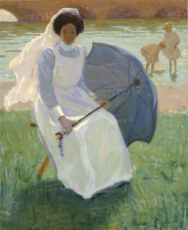 Woman with Green Parasol, 1908.