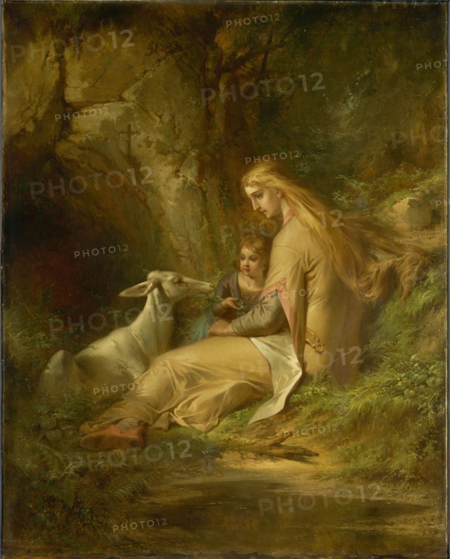St. Genevieve of Brabant in the Forest, 1860s.