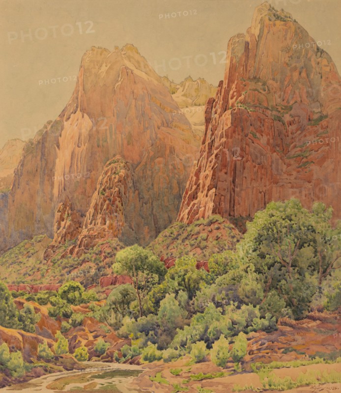 The Patriarchs, Zion National Park, 1924.