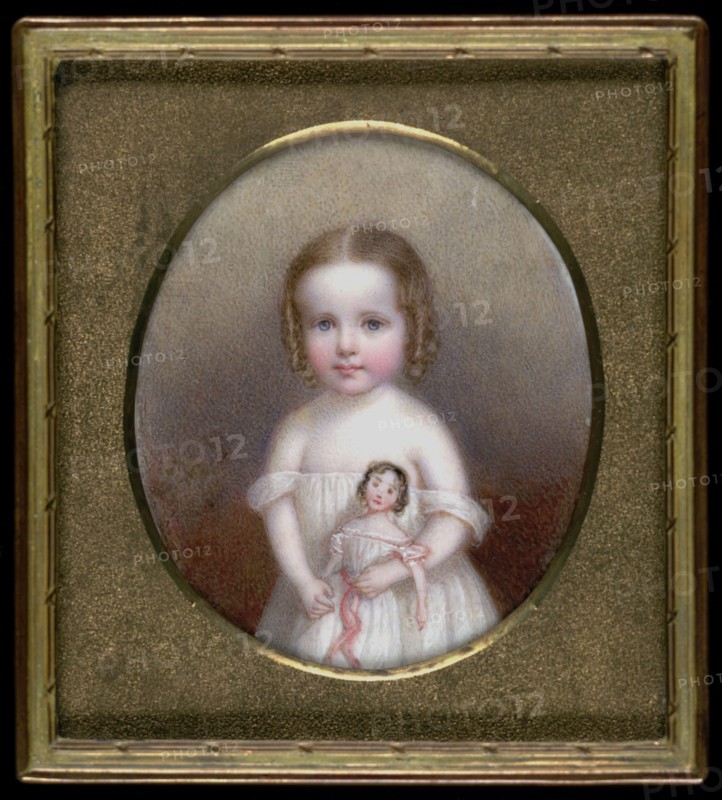 Little Girl with Doll, ca. 1854.