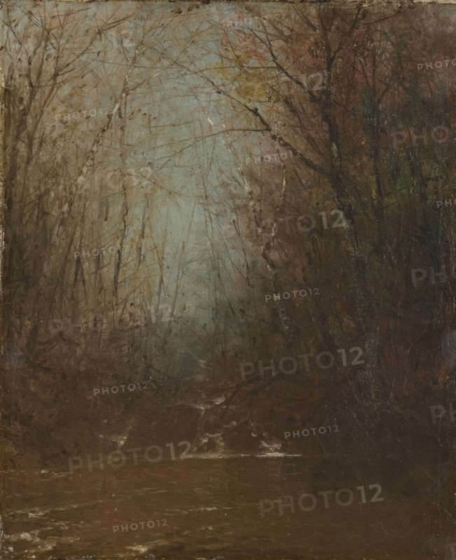 Forest Interior with Stream, ca. 1860-1870.