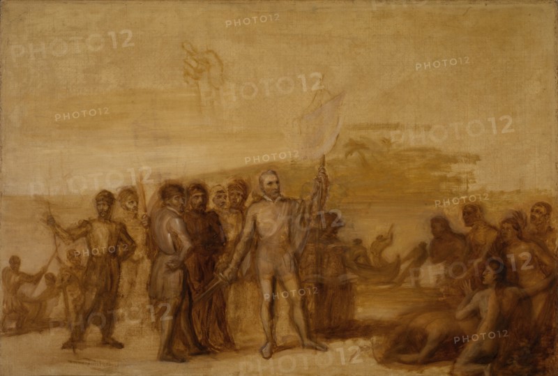 The Landing of Columbus, ca. 1840.