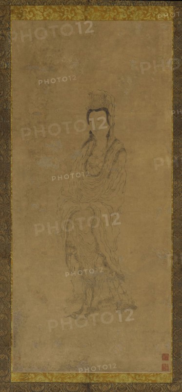 Standing Guanyin, 17th century. Probably by Zhang Hong.
