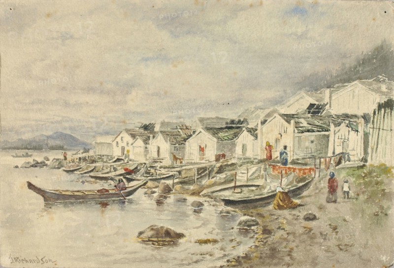 The Ranch Native Village, Sitka, 1884.