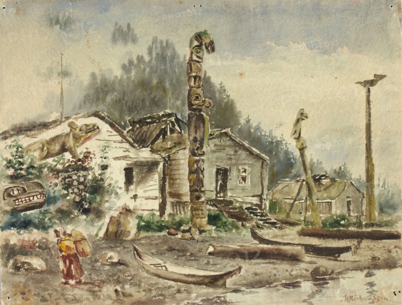 View of Wrangell, Alaska, in 1884.