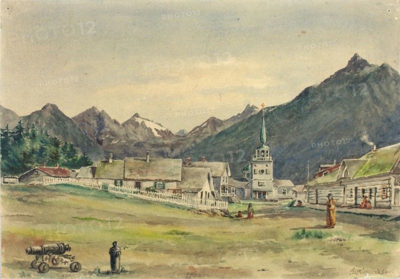 Lincoln Street, Sitka, 1887.