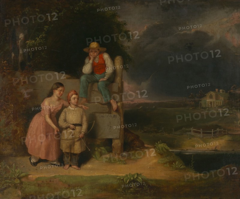 Children in a Storm, ca. 1830.