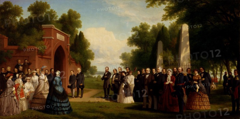 Visit of the Prince of Wales, President Buchanan, and Dignitaries to the Tomb of Washington at Mount Vernon, October 1860, 1861.