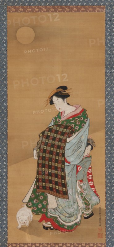 A Courtesan and her attendant, 1735-1868.
