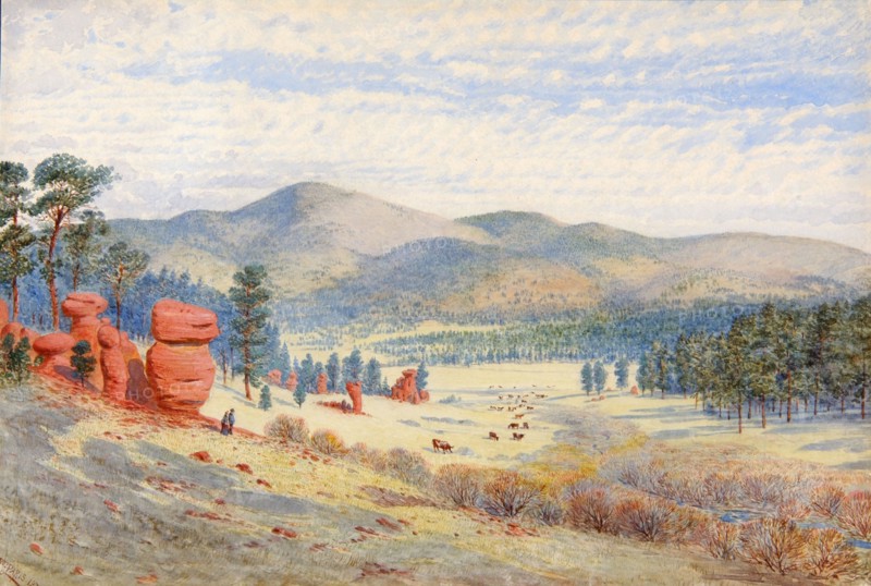 In Monument Park, Colorado, 1874.