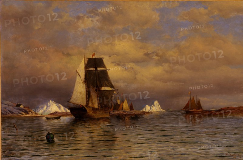 Looking out of Battle Harbor, 1877.