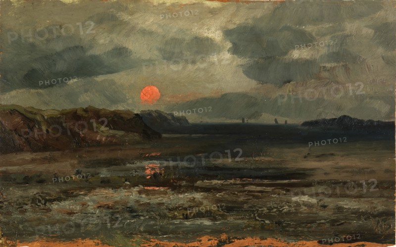 Sunrise over Fishing Waters--Maine, ca. 1880.
