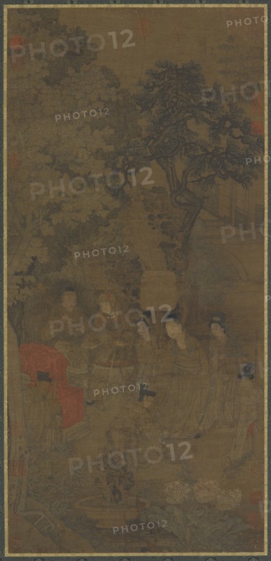 Xin Pi Tugging the Emperor's Robe, 14th century.