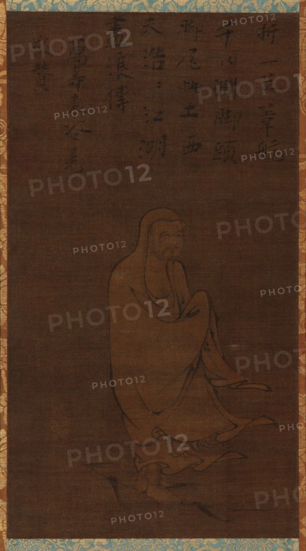 Bodhidharma Crossing the Yangzi on a Reed, 15th century.