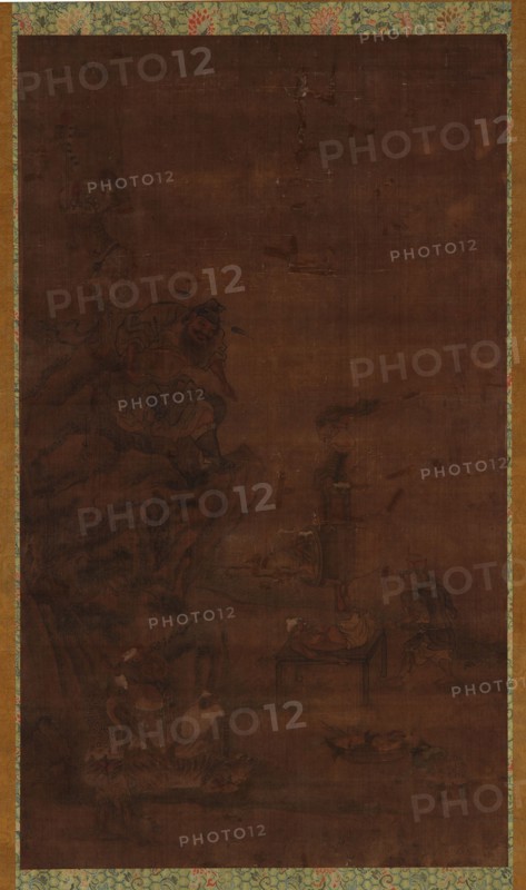 Zhong Kui Taming the Five Pestilences, 16th-17th century.