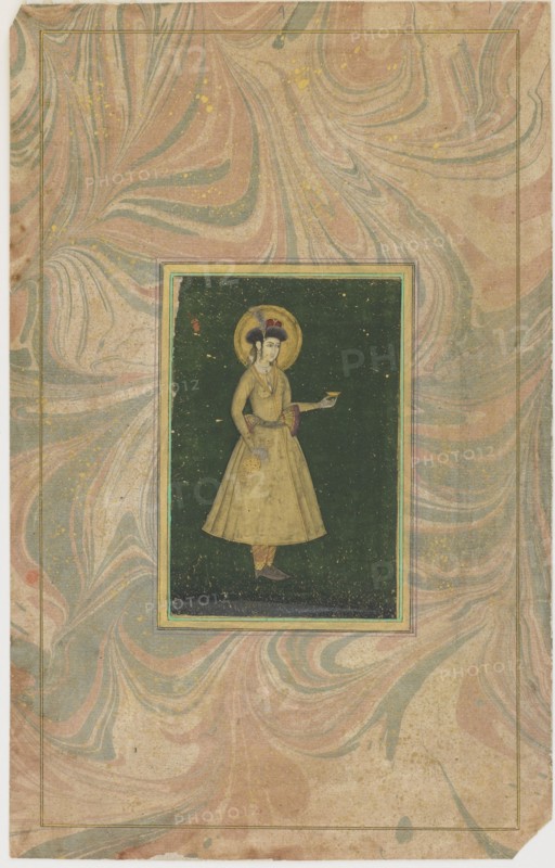 Princess with wine cup, 17th century.