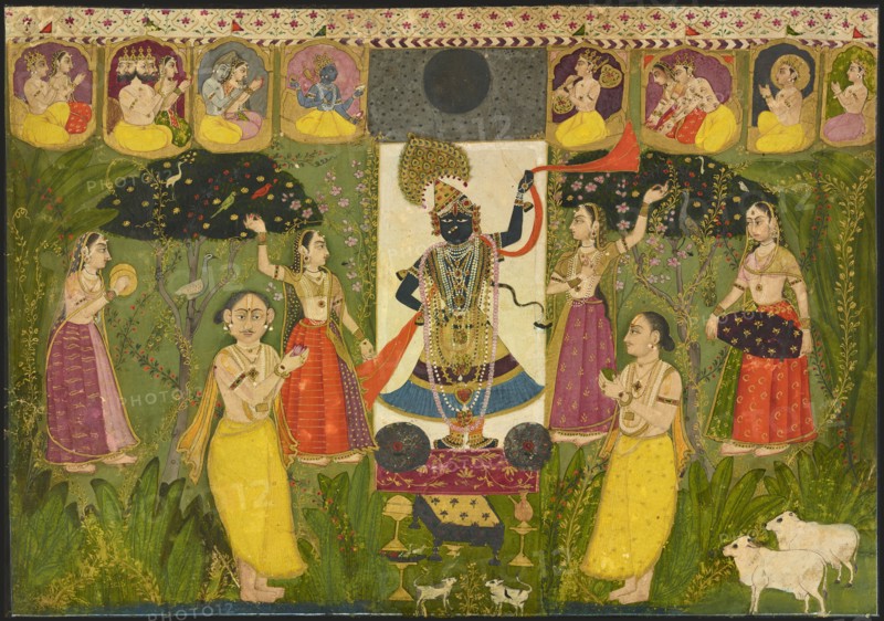 Worship of Shri Nathji, ca. 1700.