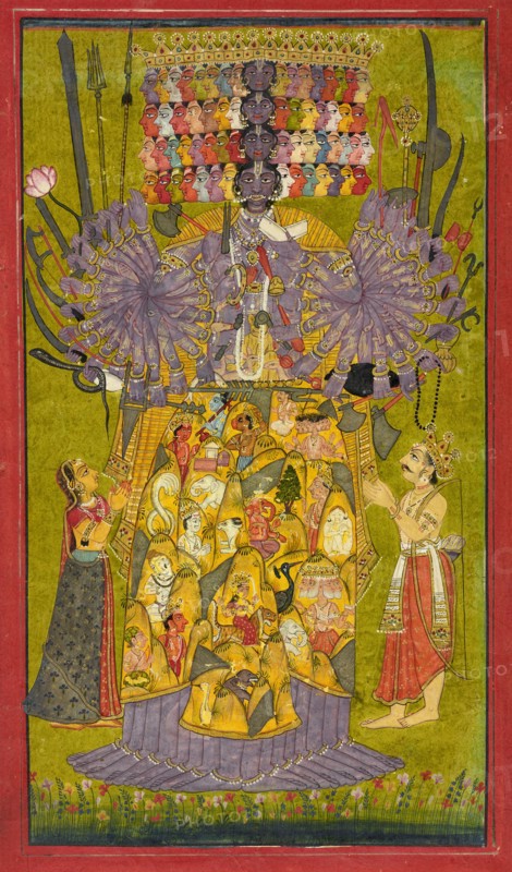 Krishna Vishvarupa, ca. 1740.