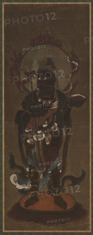 One of the twelve deva: Ishanaten (Isana), late 15th-early 16th century.