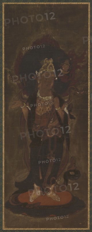 One of the twelve deva: Emma-ten (Yama or Suyama-deva?), late 15th-early 16th century.