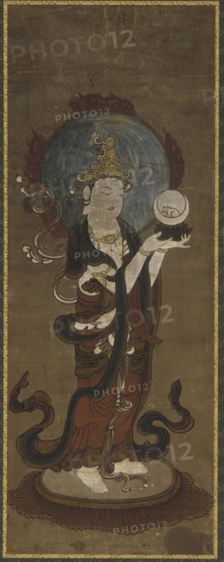 One of the twelve deva: Gwat'ten (Candra), late 15th-early 16th century.