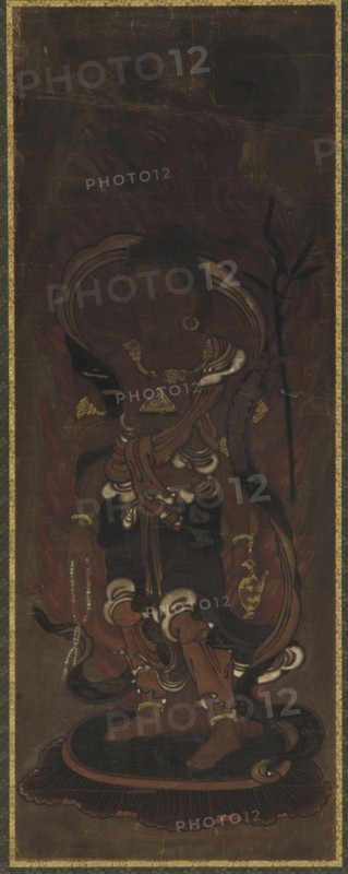 One of the twelve deva: Kwa-ten (Agni), late 15th-early 16th century.