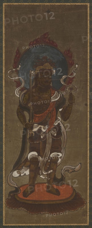 One of the twelve deva: Sui-ten (Varuna), late 15th-early 16th century.