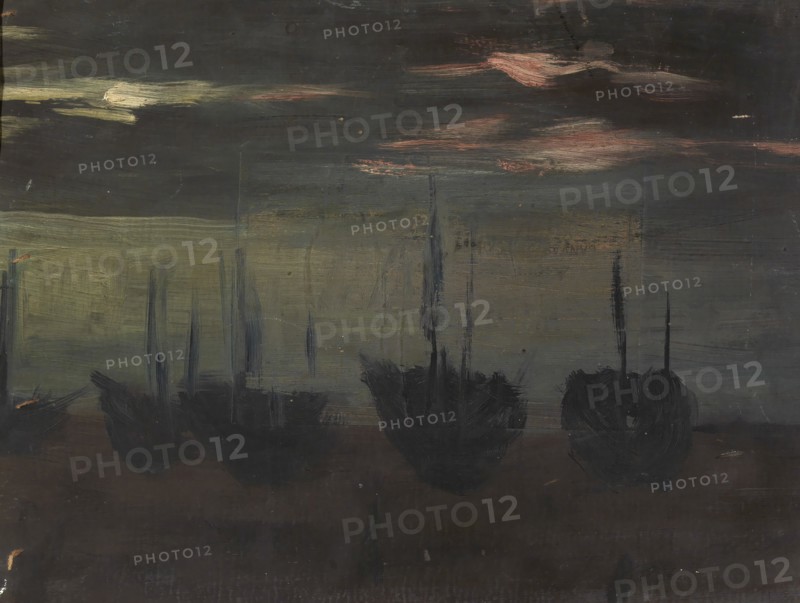 Ships in Moonlight, n.d.