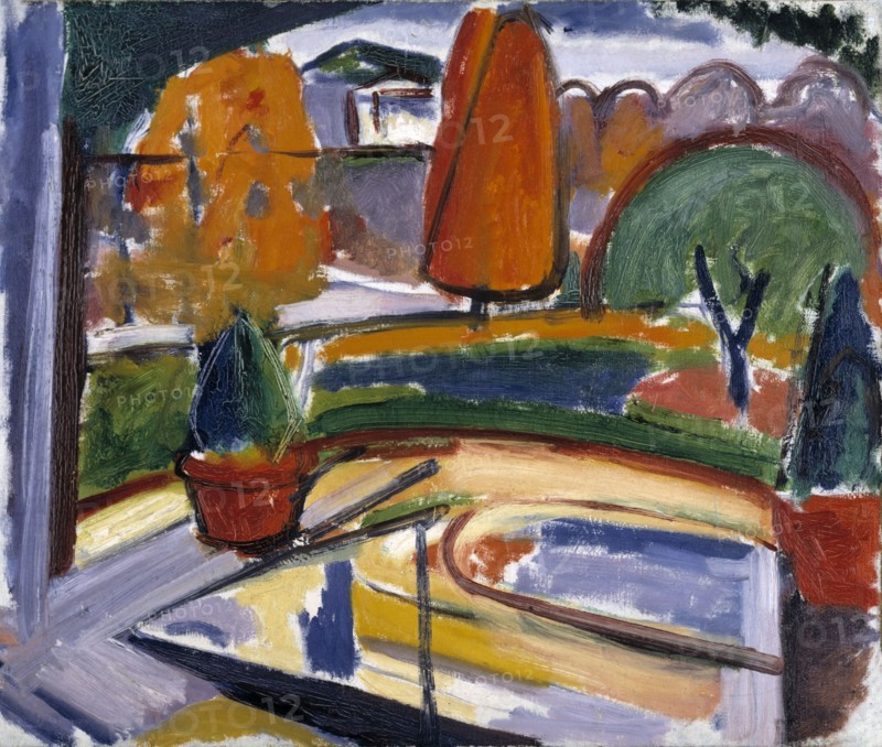 Landscape with Pond--Newman's Yard, ca. 1915-1932.