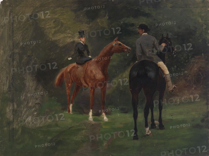 Figures on Horseback, n.d.