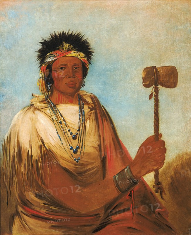 Men-són-se-ah, Left Hand, a Warrior, 1830.