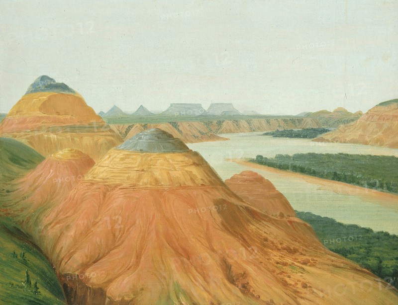 View in the Big Bend of the Upper Missouri, 1832.