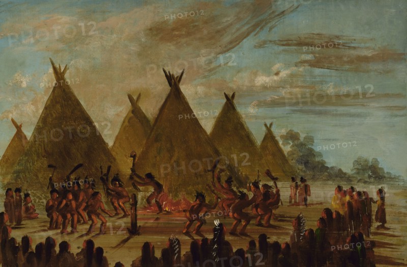 War Dance, Sioux, 1845-1848.