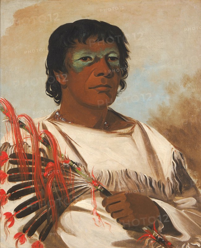 Wah-pe-kée-suck, White Cloud (called the Prophet), Adviser to Black Hawk, 1832.