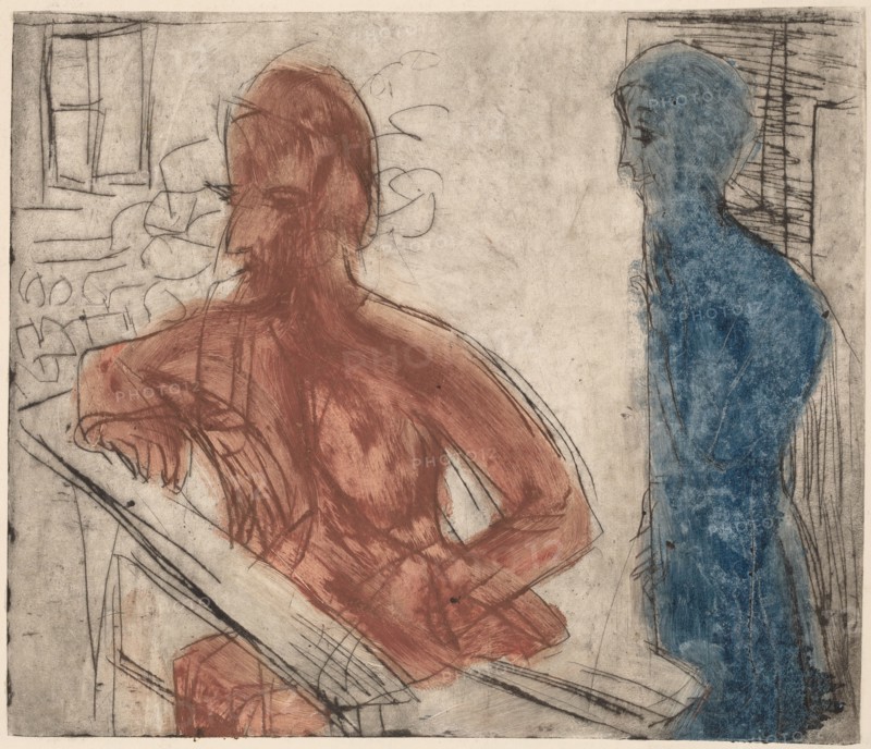 Peasant and Girl, 1921.