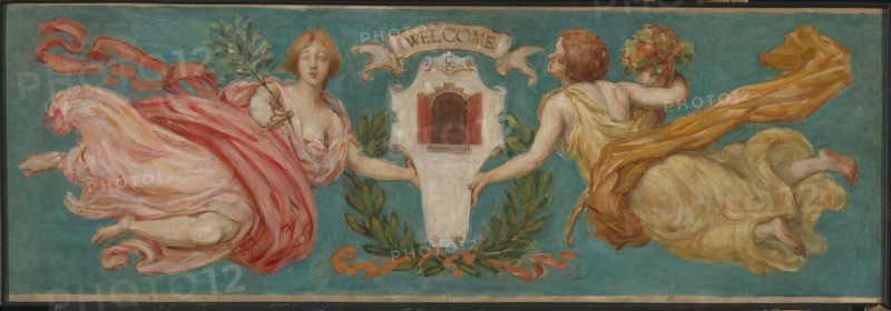 Study for Mural at Hotel Manhattan, "Peace and Plenty", ca. 1901.