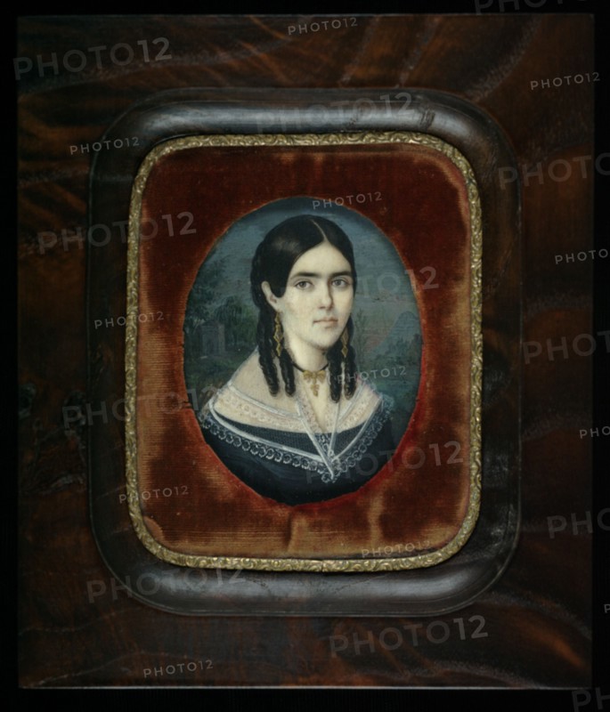 Joven criolla, ca. 1835-1850. [Young creole woman].