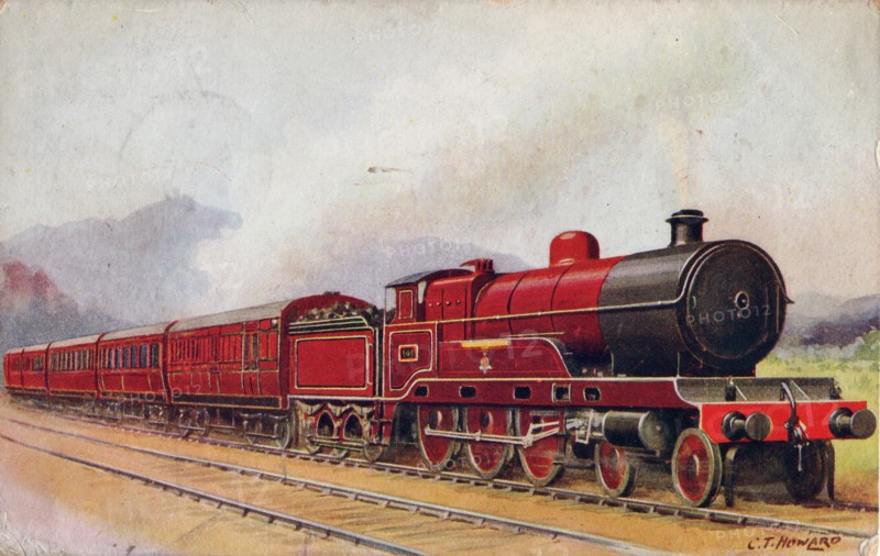 Scotch Express, London Midland & Scottish Railway, 1935. Train service between London and Scotland.