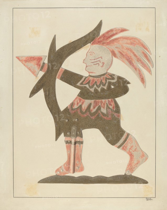 Indian Weather Vane, c. 1936.