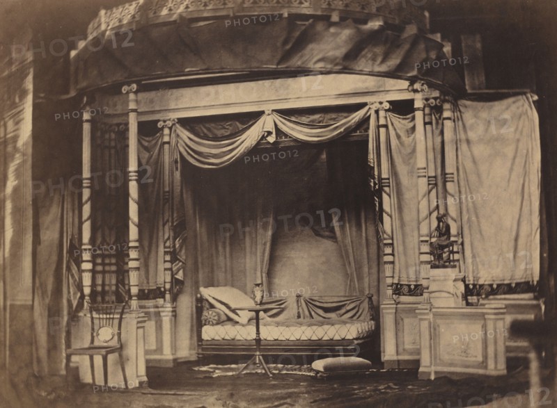 Bedroom display in the Paris Universal Exposition of 1855, 1855.