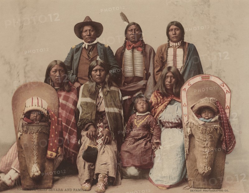 Ute Chief Severo and Family, c. 1885, published 1899.